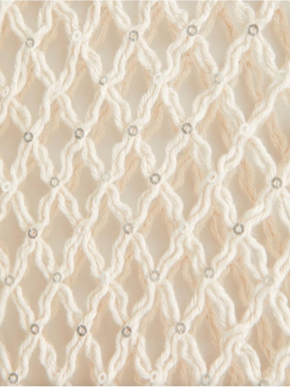 Abercrombie & Fitch Crochet-Style Scoopneck Maxi Dress Coverup - Cream XS - Picture 6 of 6